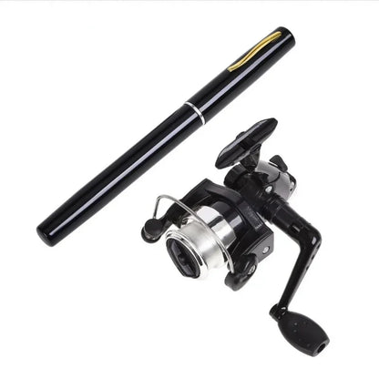 1/Set Outdoor Portable Mini Pen Fishing Rod Telescopic Pocket Rod Mini Ice Fishing Pole Fishing Accessories Gear