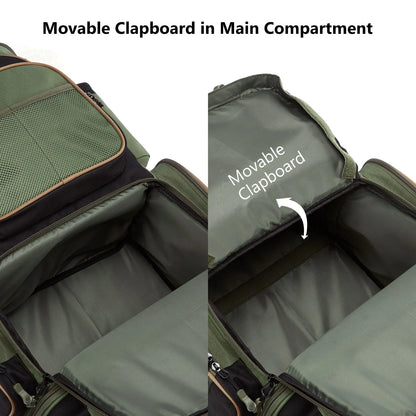 Multifunctional Fishing Tackle Backpack Lightweight Tactical Soft Tackle Box with Protective Rain Cover