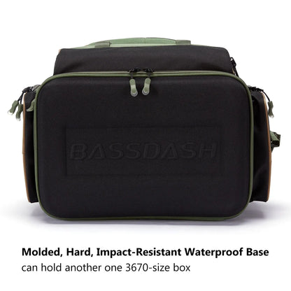 Multifunctional Fishing Tackle Backpack Lightweight Tactical Soft Tackle Box with Protective Rain Cover