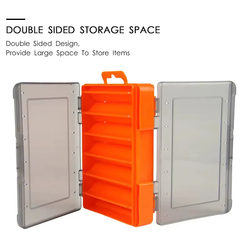 12 Compartments Fishing Box Outdoor Portable Double Sided Lure Bait Organization Multi Functional High Quality Fishing Tool Box
